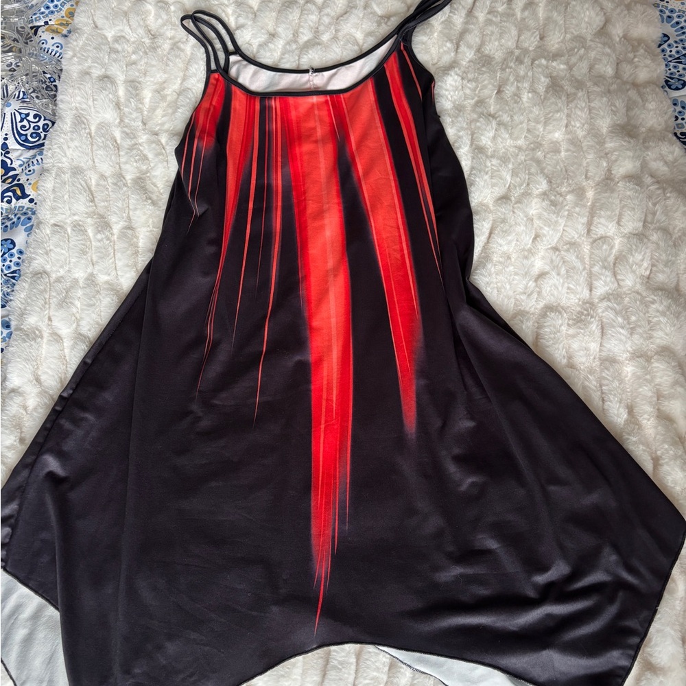Stylish Black and Red Dress